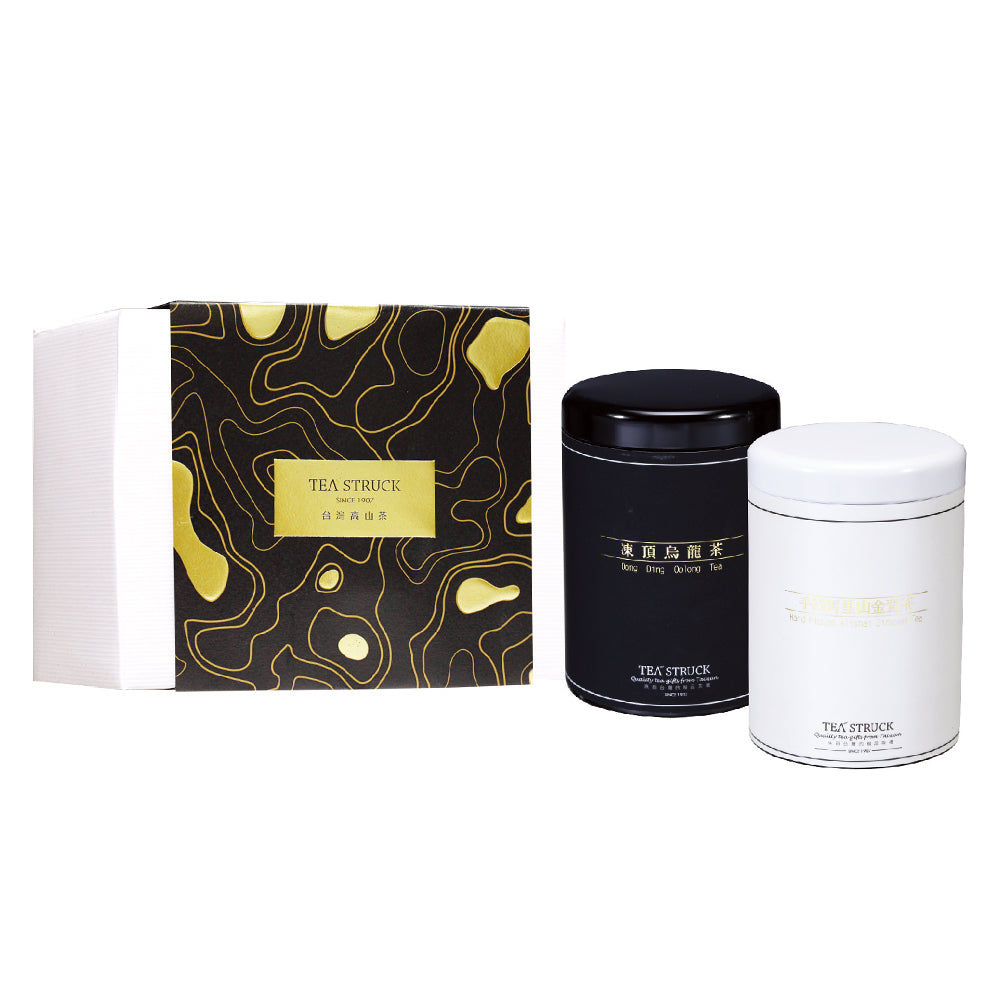 E002/ Tea Gift box - Taiwan Souvenir (Dongding Oolong Tea and Premium Alishan Oolong Tea)